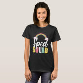 Sped先生スプードスクワッドレインボー特別教育 Tシャツ (正面フル)