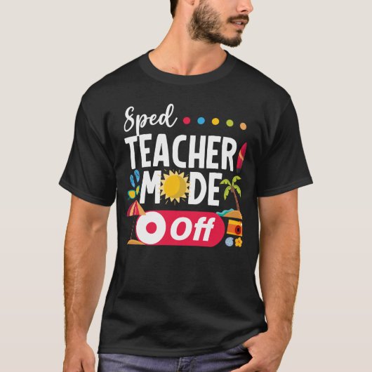 Sped先生モードオフ学校の最後の日の夏 Tシャツ (正面)