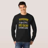 SPED先生役職タイトル従業員おもしろい作業者SPED Tシャツ (正面フル)