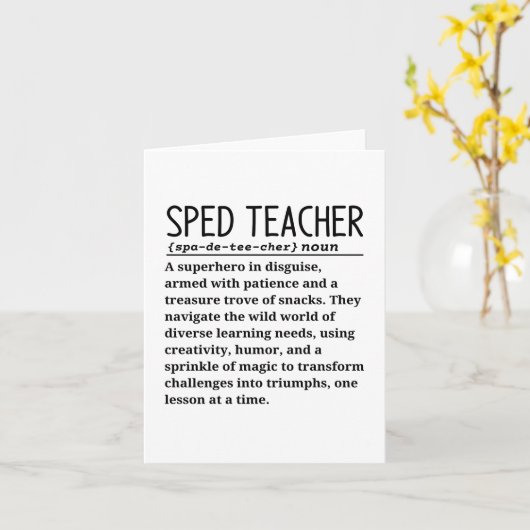 Sped先生 カード (黄色い花)