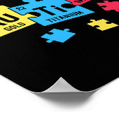 SPED周期表要素の先生の自閉症 ポスター (角)