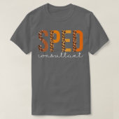 Sped Consultant leopard Squad Cute Fall Autumn Tha Tシャツ (デザイン正面)