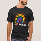 Sped Crew Rainbow Special Education Teacher Back T Tシャツ (正面)
