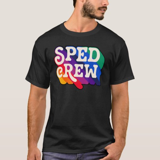 SPED Crew Special Education Teacher Speducator Ret Tシャツ (正面)