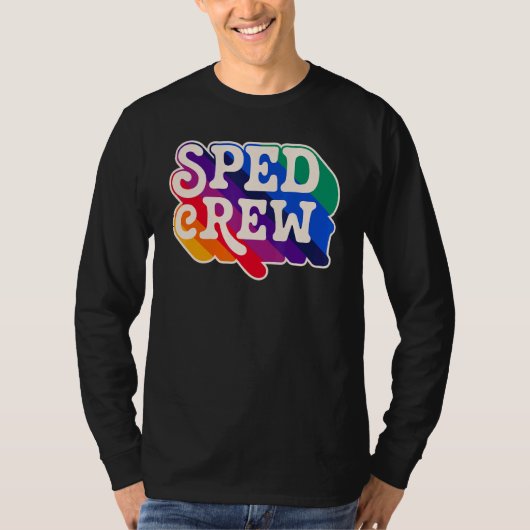 SPED Crew Special Education Teacher Speducator Ret Tシャツ (正面)