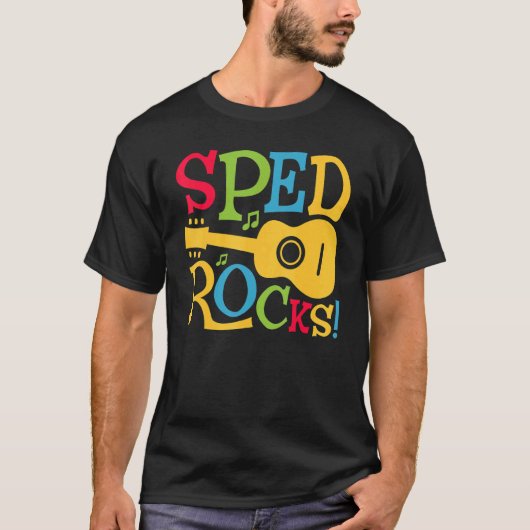 SPED Rocks Special Education Teacher Speducator Wo Tシャツ (正面)