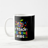 Sped Special Education I Au教え-some Kids Rainbo コーヒーマグカップ (左)