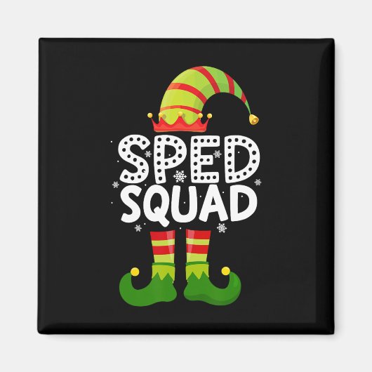 Sped Squadサンタファミリー特別教育 マグネット (正面)