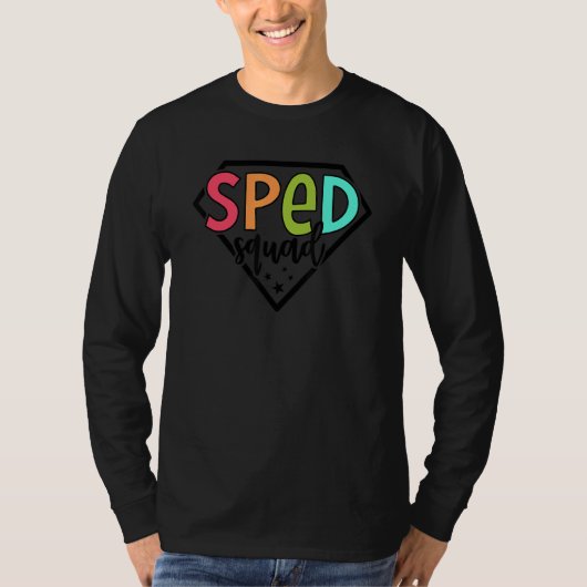 Sped Squad先生特別教育バック・スクー Tシャツ (正面)