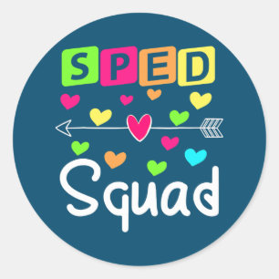 SPED Squad特別教育先生ギフトSPED ラウンドシール