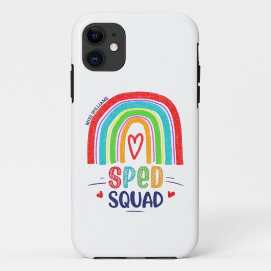 SPED Squad カラフル モダン レインボー Case-Mate iPhoneケース (裏面)