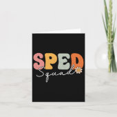 Sped Squad Back To School Special Education 1st Da カード (正面)