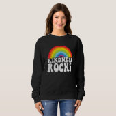 Sped Teacher Anti Bullying Hippie Rainbow Kindness スウェットシャツ (正面フル)