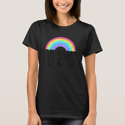 Sped Teacher Anti Bullying Hippie Rainbow Kindness Tシャツ (正面)