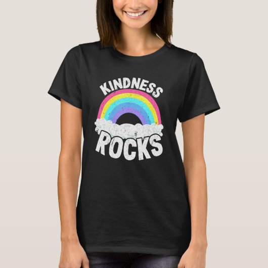 Sped Teacher Anti Bullying Hippie Rainbow Kindness Tシャツ (正面)
