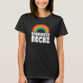 Sped Teacher Anti Bullying Hippie Rainbow Kindness Tシャツ (正面)