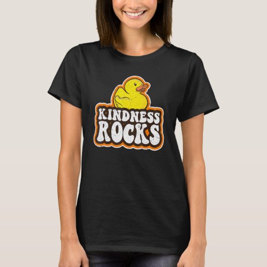 Sped Teacher Anti Bullying Hippie Rubber Duck Kind Tシャツ (正面)