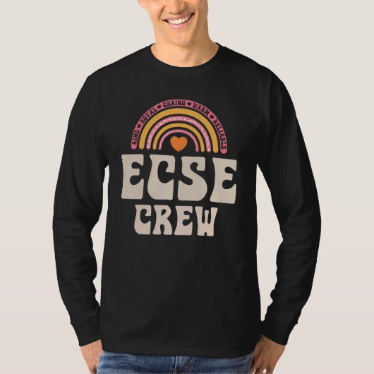 SPED Teacher ECSE Crew Early Childhood Special Edu Tシャツ (正面)