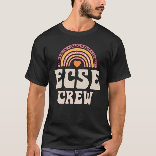 SPED Teacher ECSE Crew Early Childhood Special Edu Tシャツ (正面)