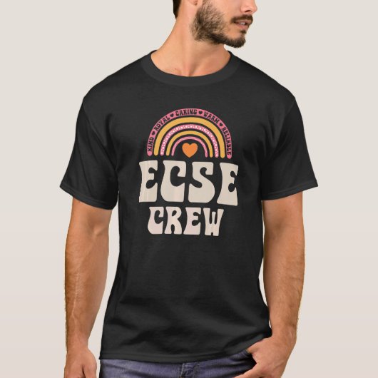 SPED Teacher ECSE Crew Early Childhood Special Edu Tシャツ (正面)