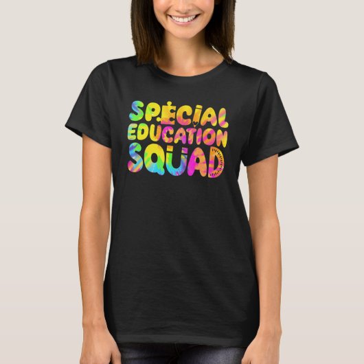 SPED Teacher Special Education Squad Women Tie Dye Tシャツ (正面)