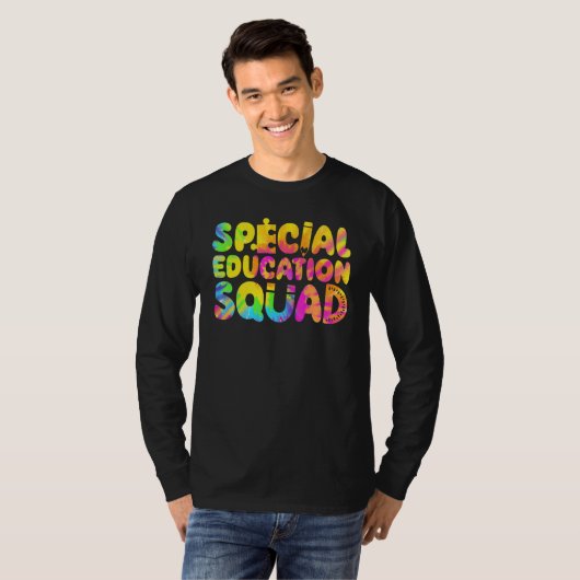 SPED Teacher Special Education Squad Women Tie Dye Tシャツ (正面フル)