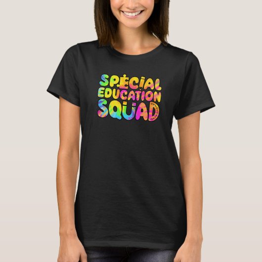 SPED Teacher Special Education Squad Women Tie Dye Tシャツ (正面)
