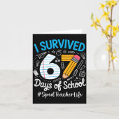 Sped Teacher Survived 67 Days Of School Humor Desi カード (黄色い花)