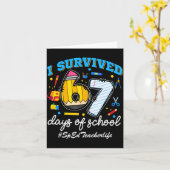 Sped Teacherlife I Survived 67 Days Of School Funn カード (黄色い花)