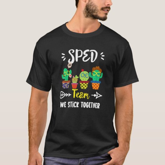 Sped Team School CactusクルーSped先生分隊 Tシャツ (正面)