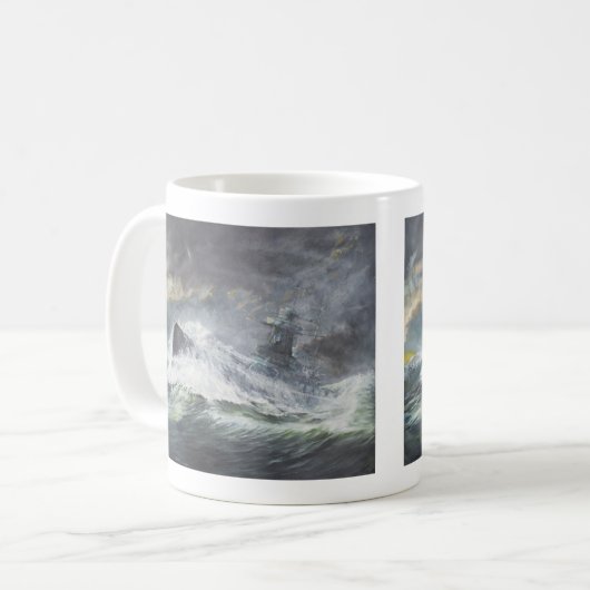 Speeグラーフはインド洋に11月3日入ります コーヒーマグカップ (正面左)