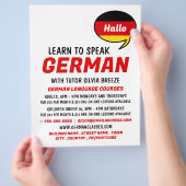 Speech Balloon, German Language Course チラシ (手)