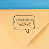 Speech Bubble Name & Address ラバースタンプ