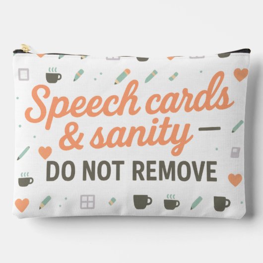 Speech Cards & Sanity | インクルージョンセラピー アクセサリーポーチ (正面)