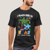 Speech Language Pathologist Dinosaur Rex Roar SLP Tシャツ (正面)
