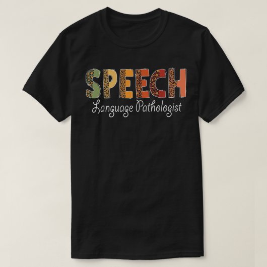 Speech Language Pathologist Fall Autumn Thanksgivi Tシャツ (デザイン正面)