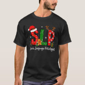 Speech Language Pathologist Reindeer Santa Hat SLP Tシャツ (正面)