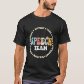 Speech Language Pathologist Speech TEAM Therapy Sq Tシャツ (正面)