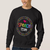 Speech Language Pathologist Therapy Groovy Speech  スウェットシャツ (正面)