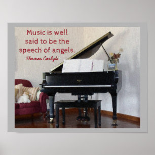 Speech of Angels - Quote Thomas Carlyle - print ポスター