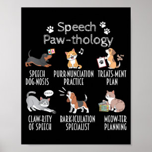 Speech Paw-thology ねこで学ぶ言語障害 ポスター