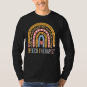 Speech Therapist 100th Day Of School Speech Therap Tシャツ (正面)