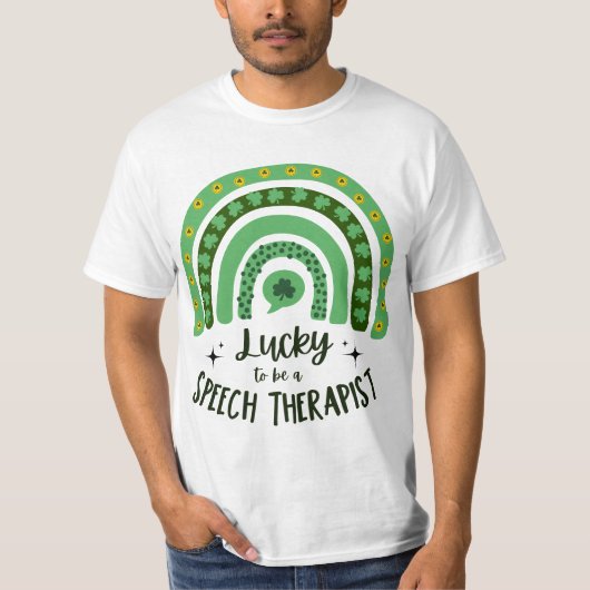 Speech Therapist St. Patrick's Day SLP St. Pat's D Tシャツ (正面)