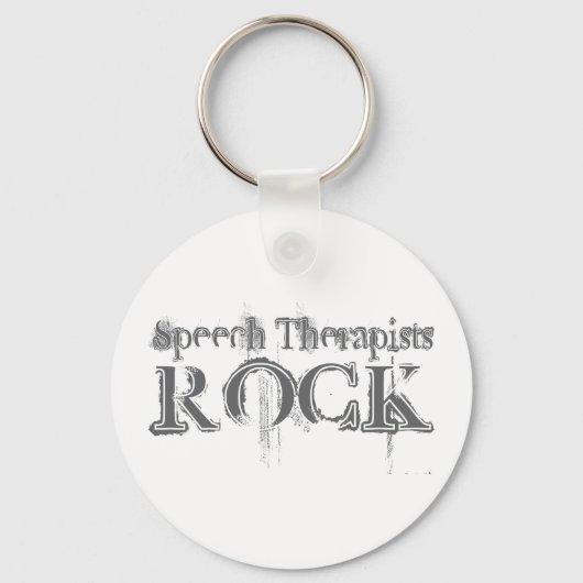 Speech Therapists Rock キーホルダー (正面)