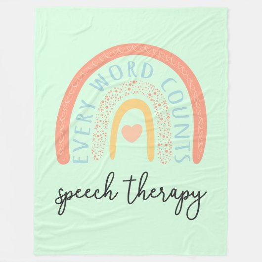 Speech Therapy II - かけがえのない言葉 フリースブランケット (正面)