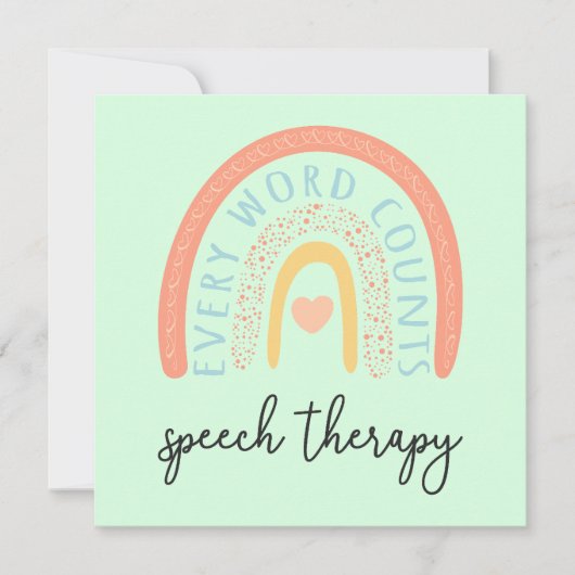 Speech Therapy II - すべての言葉は大切 カード (正面)
