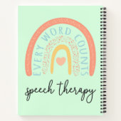 Speech Therapy II - Every Word Counts ノートブック (裏面)