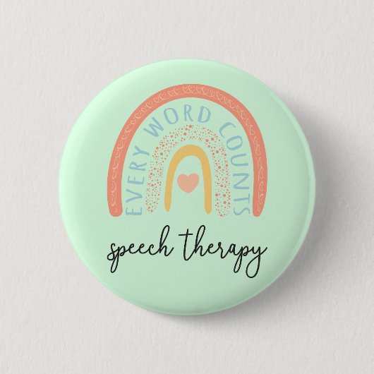 Speech Therapy II - Every Word Counts 缶バッジ (正面)