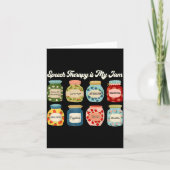 Speech Therapy Is My Jam Slp Therast Appreciation カード (正面)