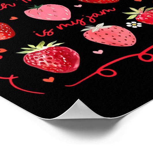 Speech Therapy Is My Jam Strawberry Bow Slp Speech ポスター (角)